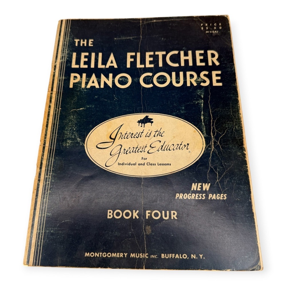 1974 The Leila Fletcher Piano Course Music Book 4 Vintage